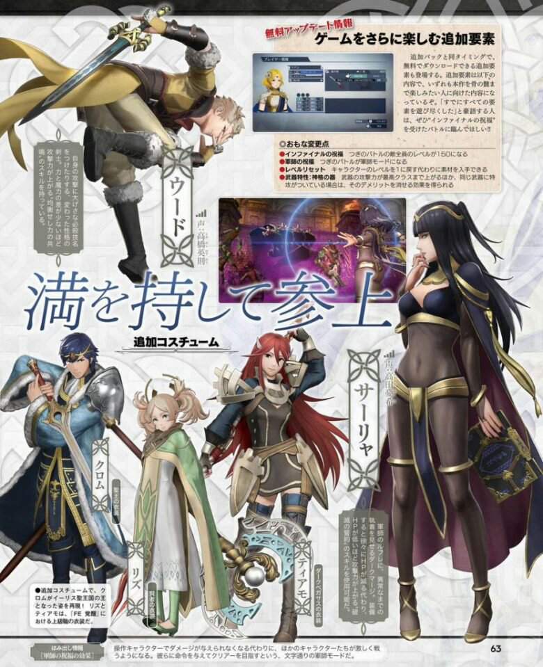 dlc fire emblem warriors characters