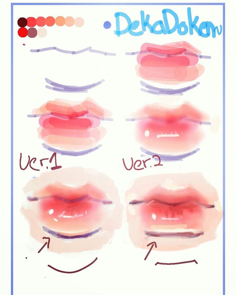 Created a Lips Reference sheet | Arts And OCs Amino