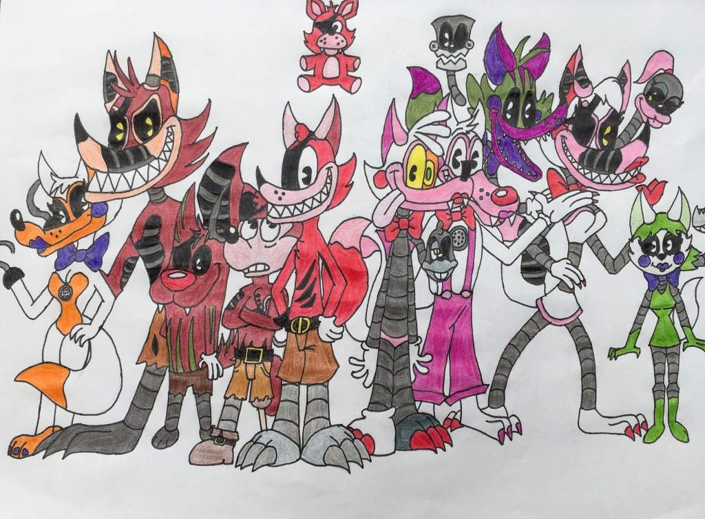 All foxys fnaf cartoon | Five Nights At Freddy's Amino