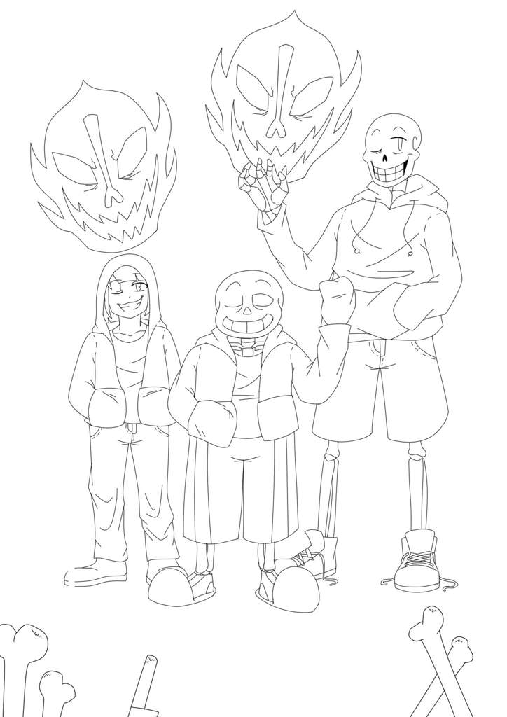 Bad Time Trio (art by me) | Undertale AUs Amino