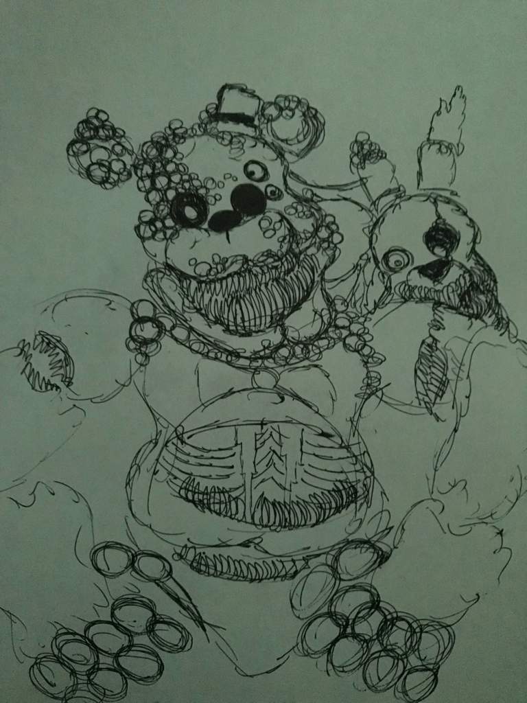 Twisted Fredbear redesign (Drawing) .