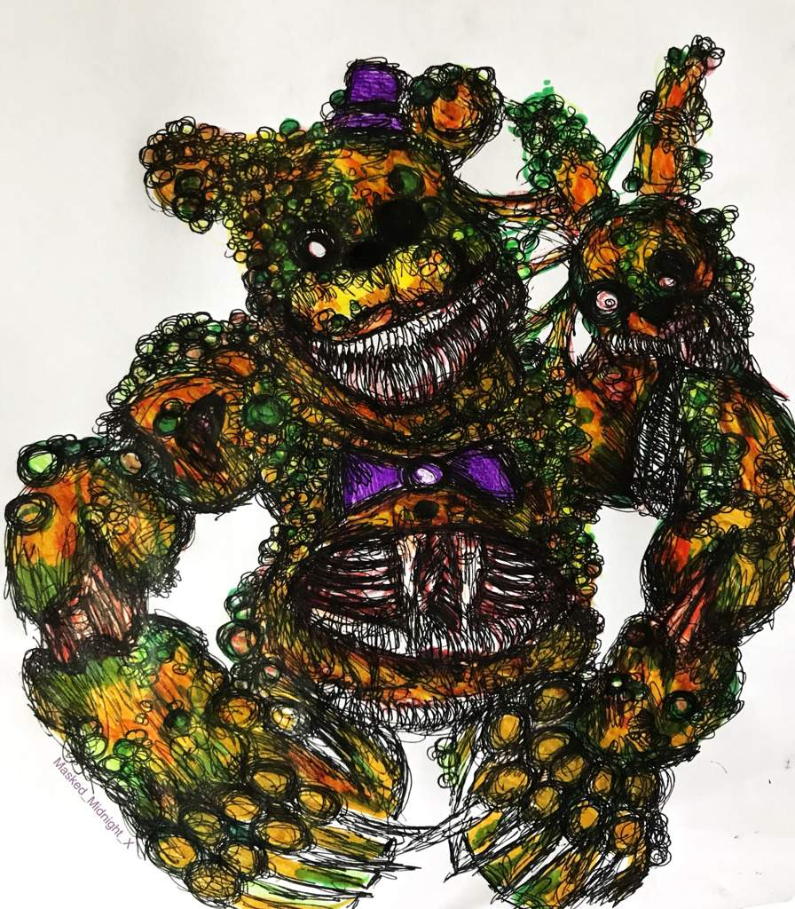 Twisted Fredbear redesign (Drawing) Five Nights At Freddy's Amino