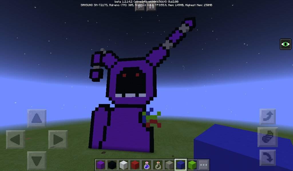 I Made A Withered Bonnie Pixel Art On MineCraft! | Five Nights At ...