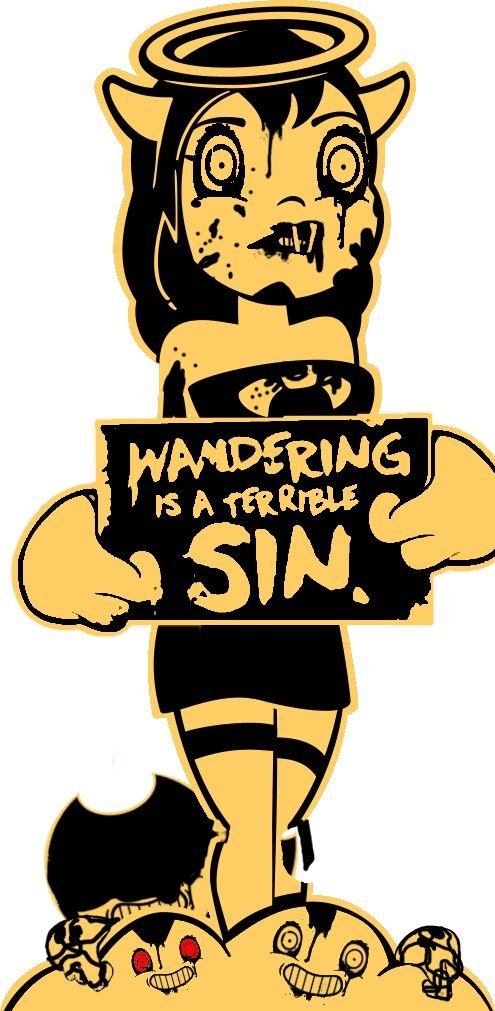 bendy and the ink machine alice angel poster