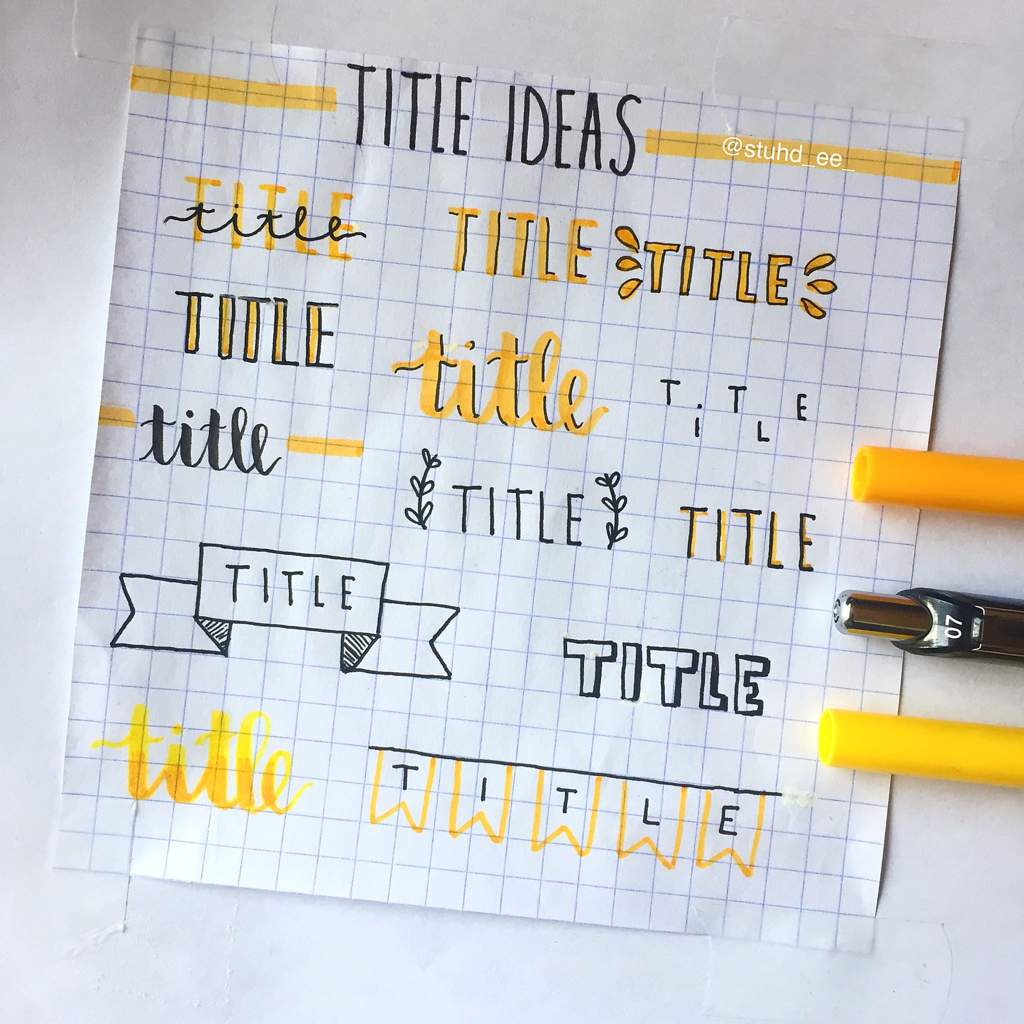 Title ideas for notes/ bujo💛 | Studying Amino Amino