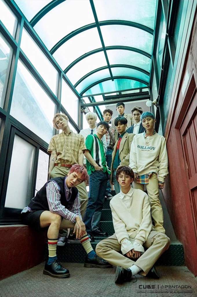 Pentagon photoshoot behind  3  | Pentagon 텐타스틱 Amino