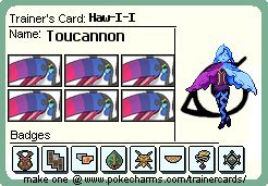 Toucannon Evolution Chart