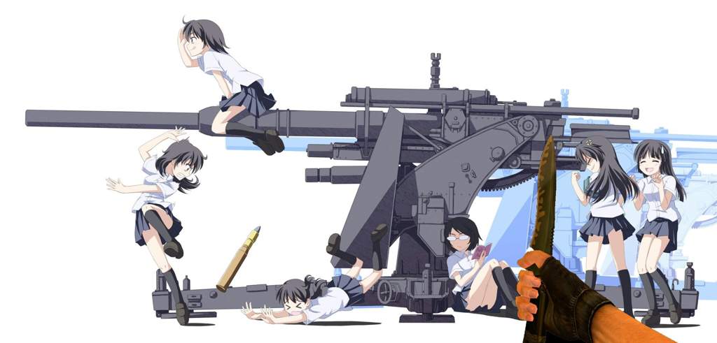 Anime girl with rocket launcher