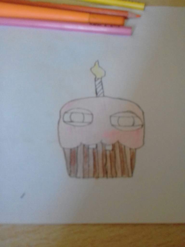 FanArt Tradicional De Cupcake | FNaF Amino [ Español ] Amino