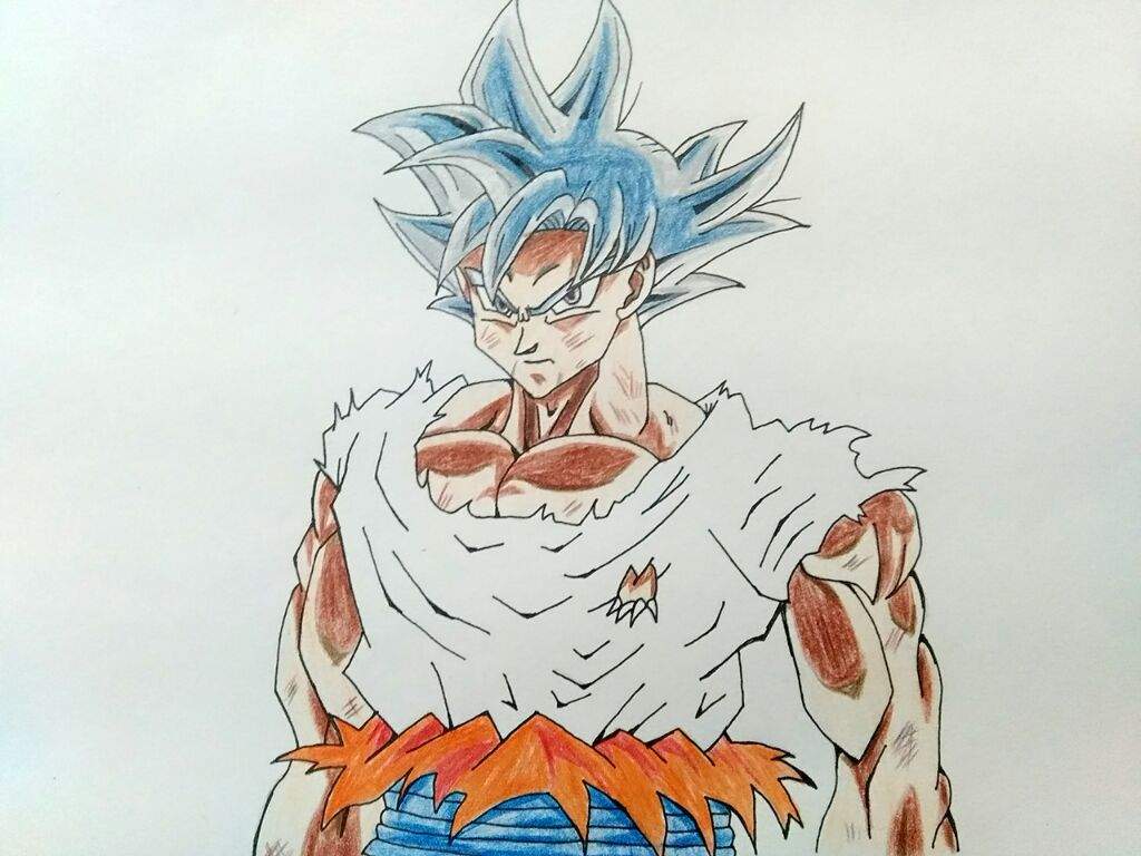 (Repost) Goku Mui drawing! Level 10 special! | DragonBallZ Amino