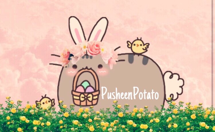 easter pusheen cat