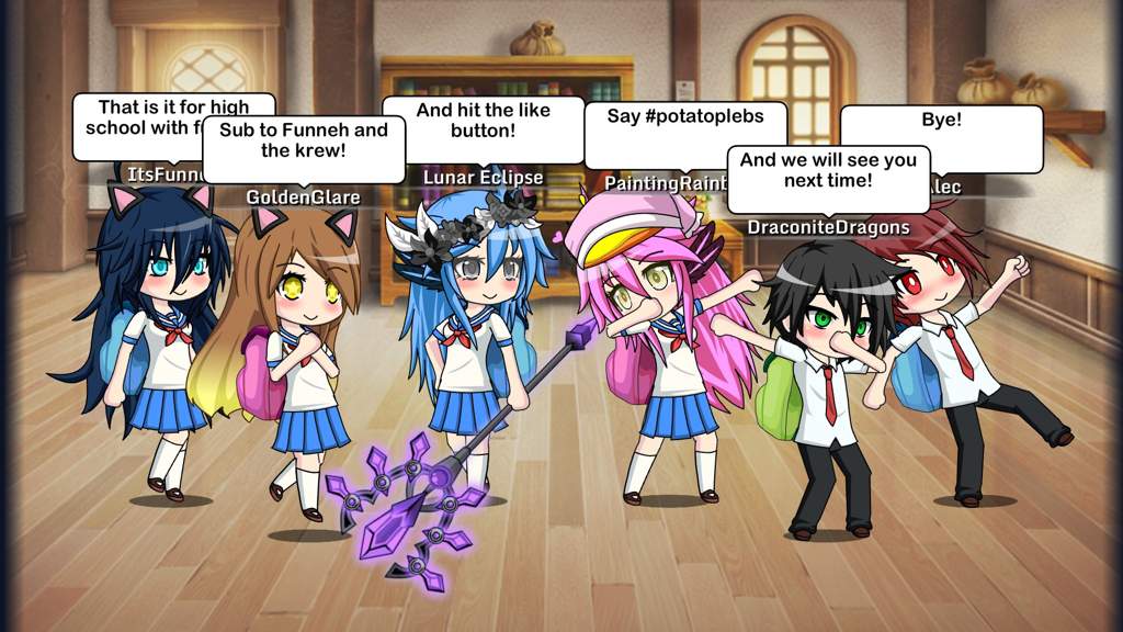 Funneh and the krew with Alec go to school ep.1 | ItsFunneh Amino