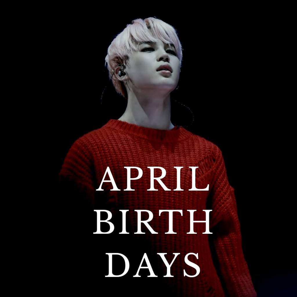 April birthdays 🌼 Park Jimin Amino