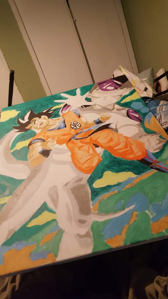 Goku And Frieza Painting Dragonballz Amino