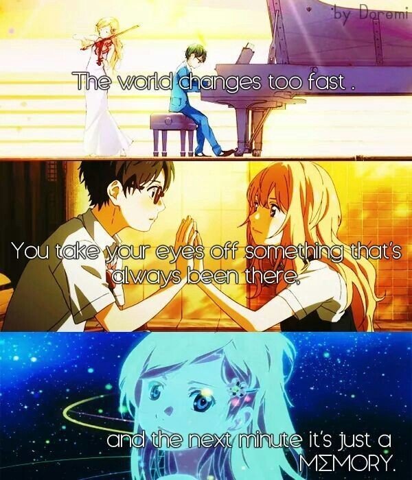 The last Springs of Kaori Miyazona-(Your lie in April) | Anime Amino