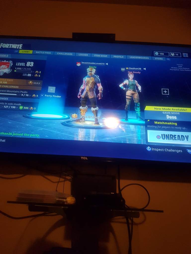 Playing fortnite on ps4