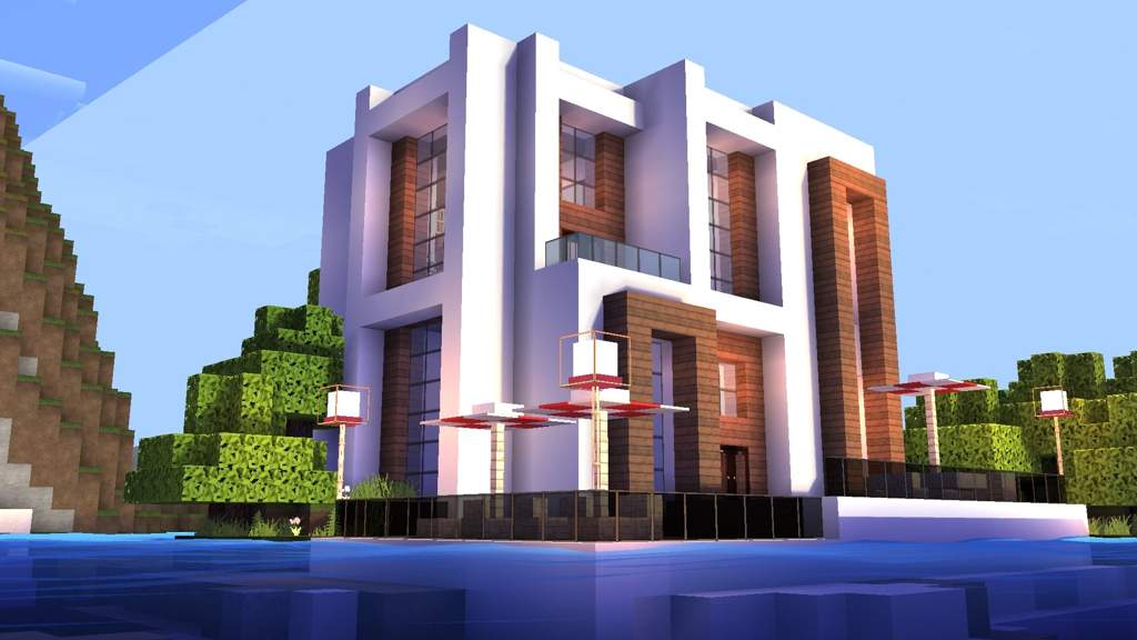 Featured image of post Modern White Concrete House Minecraft Minecraft how to build an easy concrete modern house with the new snapshot blocks