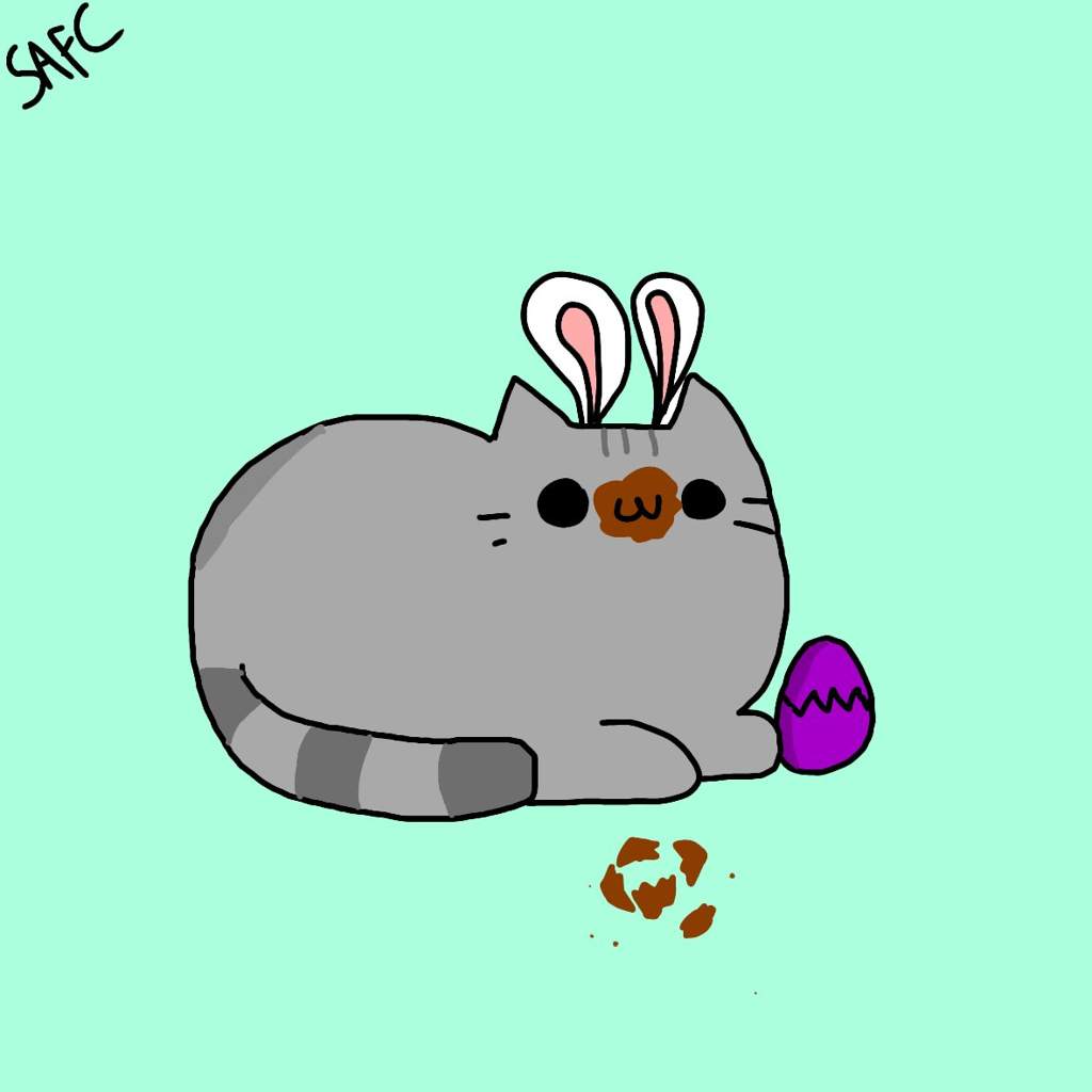 pusheen cat easter