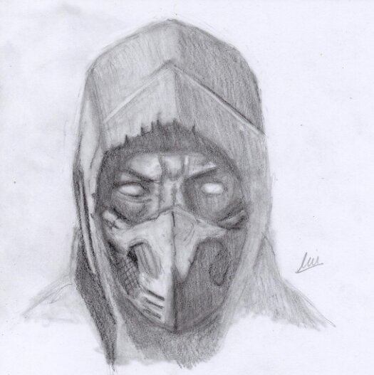 Drawing Of Scorpion Mortal Kombat X Video Games Amino
