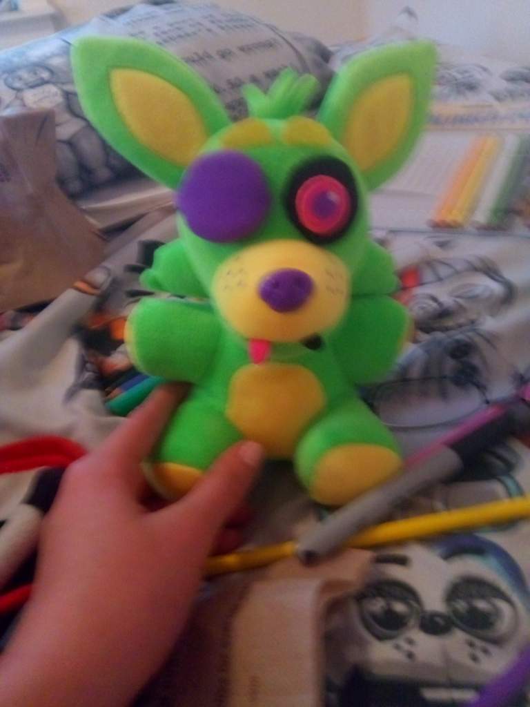 green foxy plush