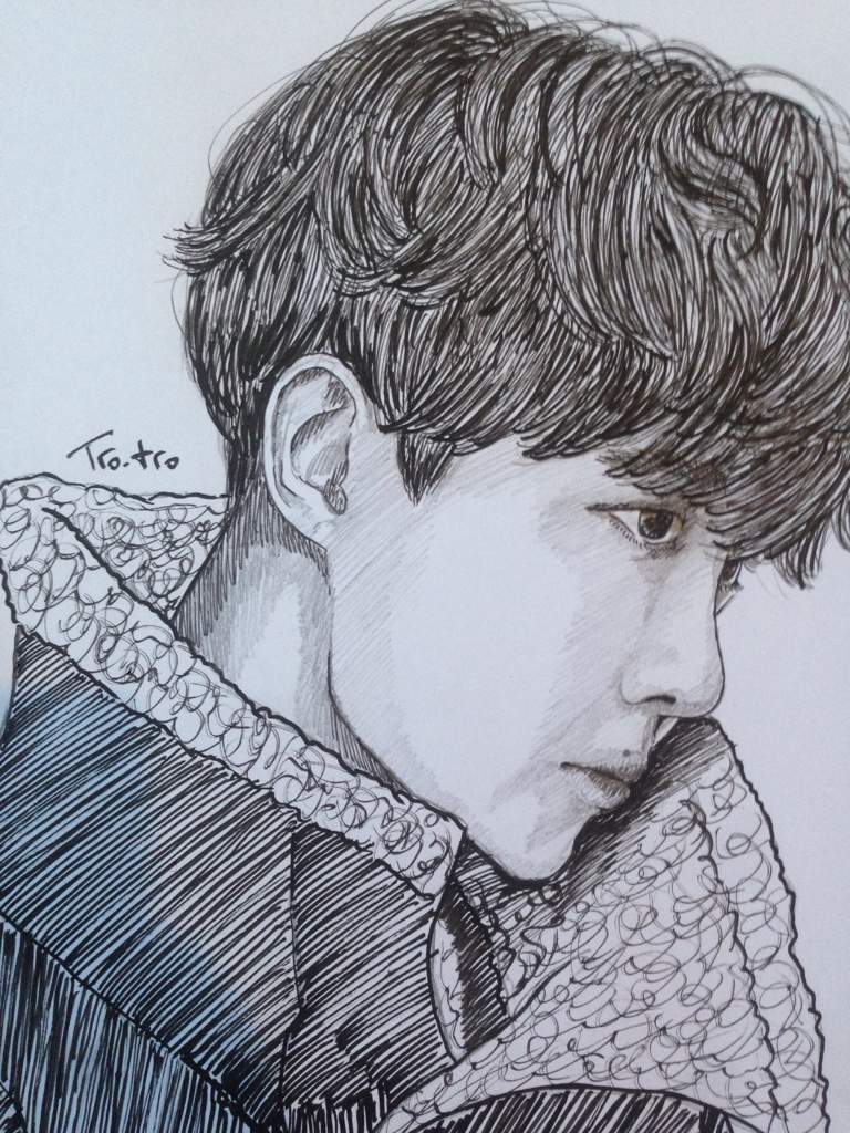 Jhope traditional fanart | ARMY's Amino