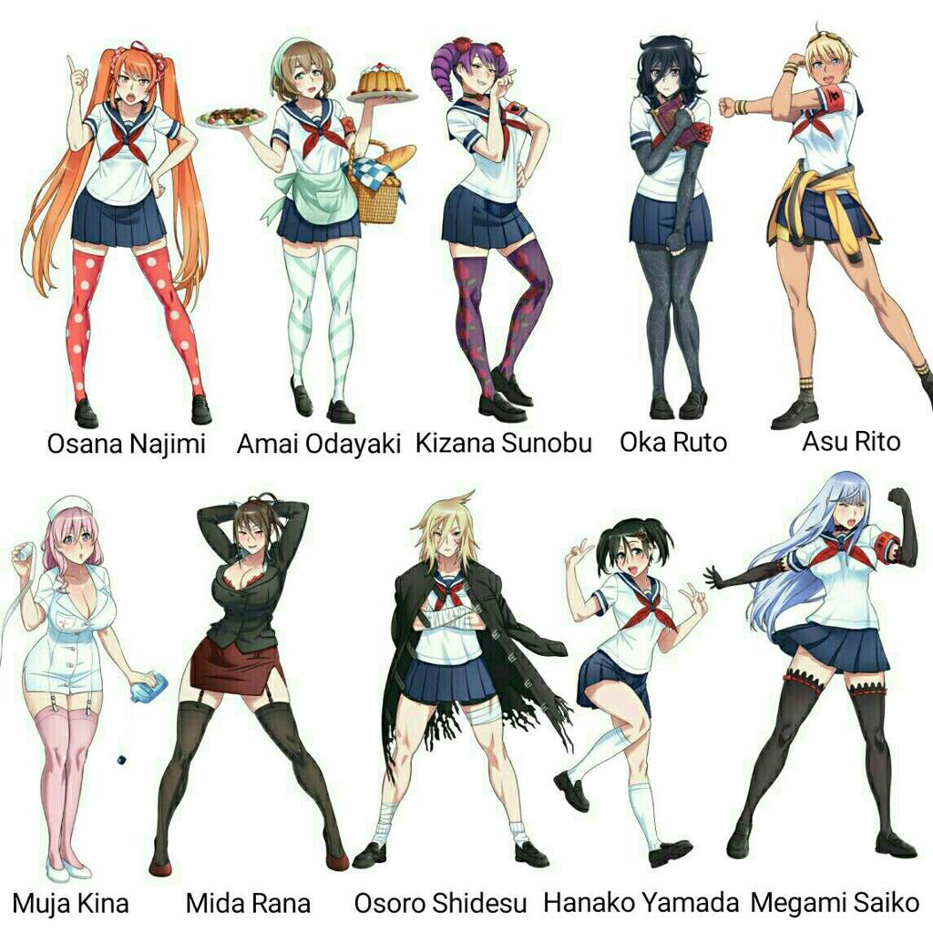 All Yandere S Yandere Simulator All Characters Pixelbxe