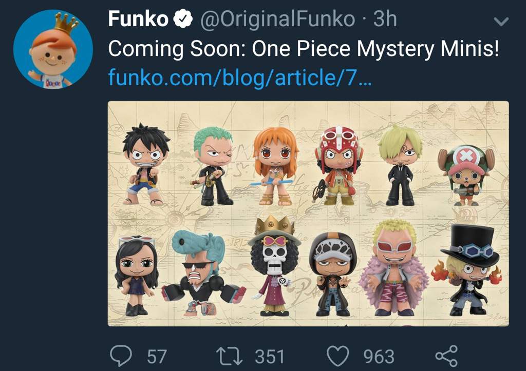 funko one piece mystery minis