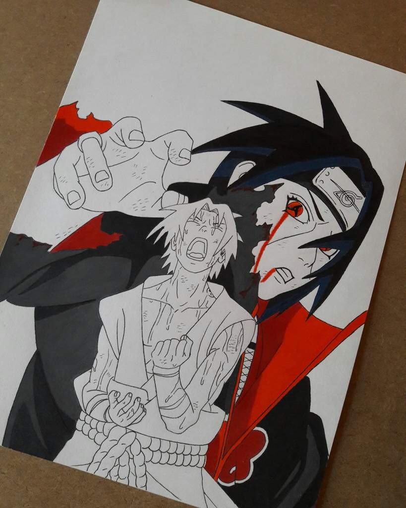 Dibujo de Sasuke e Itachi | •Naruamino• Amino