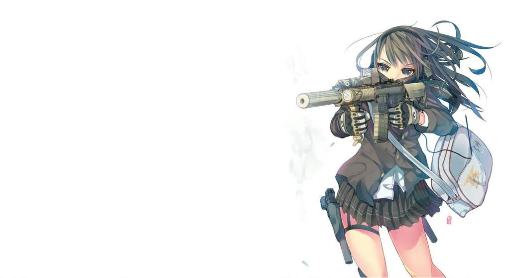 Anime girl with gun meme