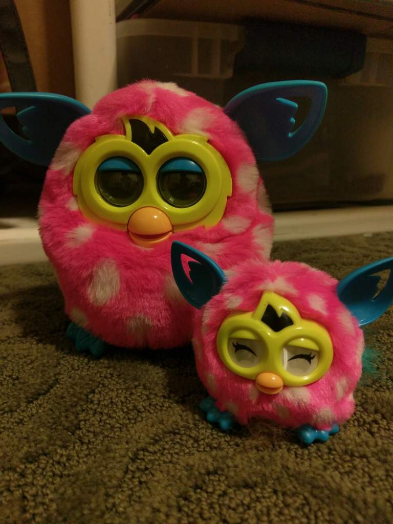 furby pink with white spots