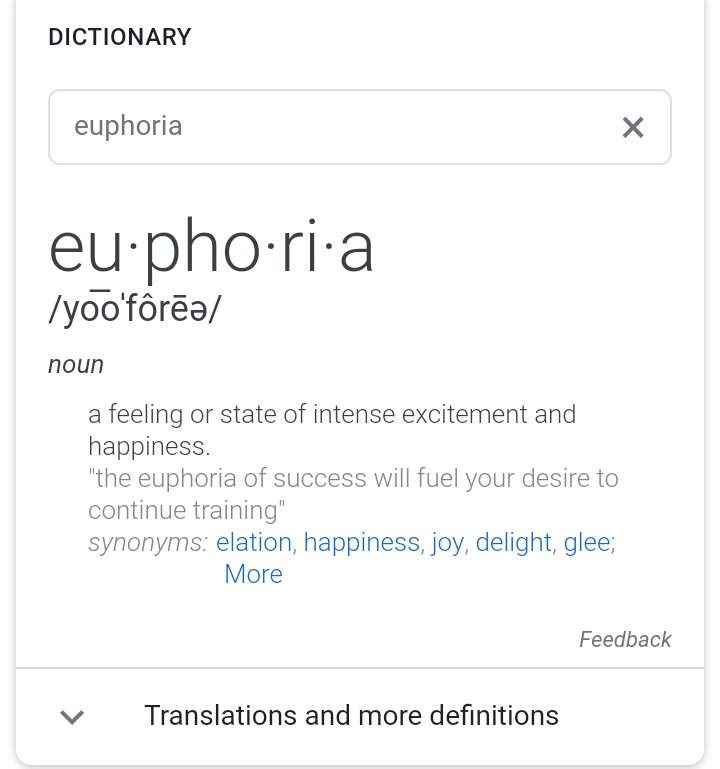euphoria meaning in persian