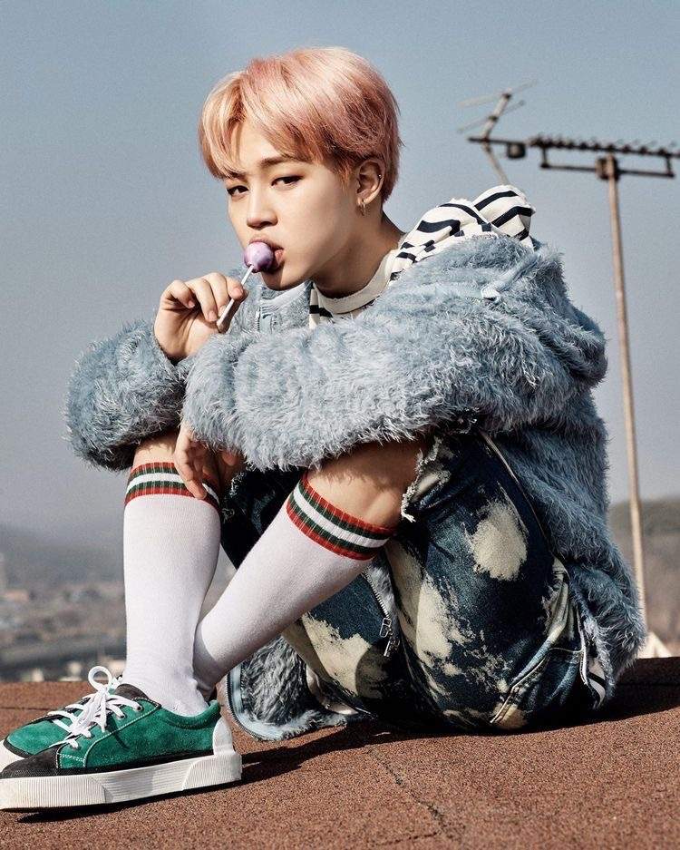 jimin blue sweater