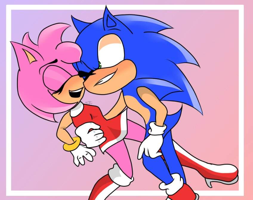 Sonamy - Drawing. | Sonic Rp&Art Amino