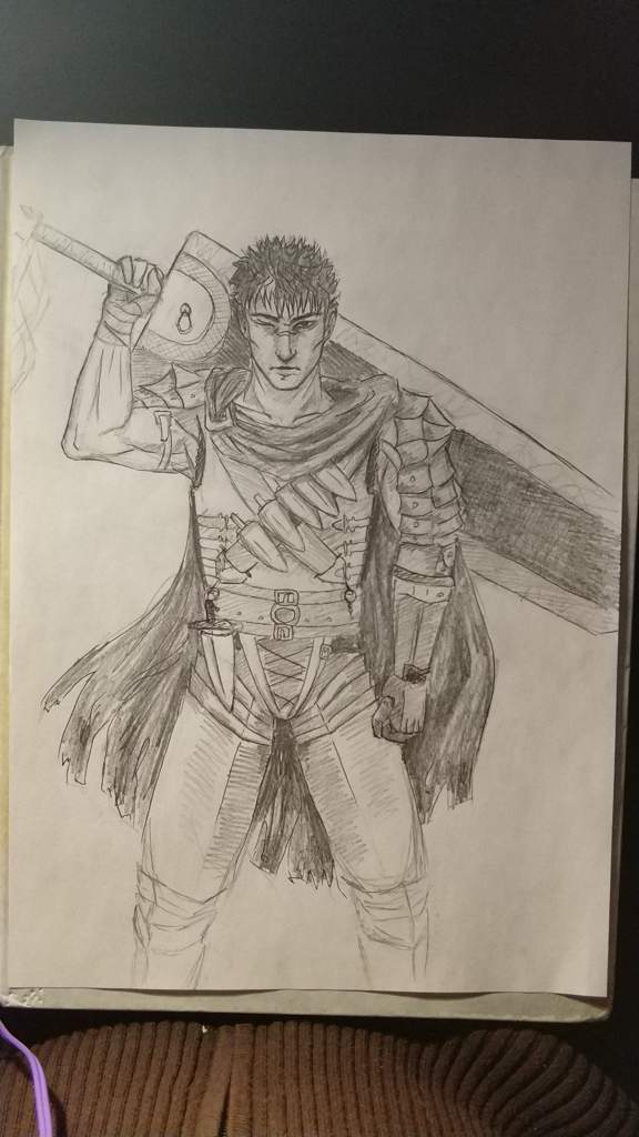 Well, I finally drew Guts | Berserk Amino Amino