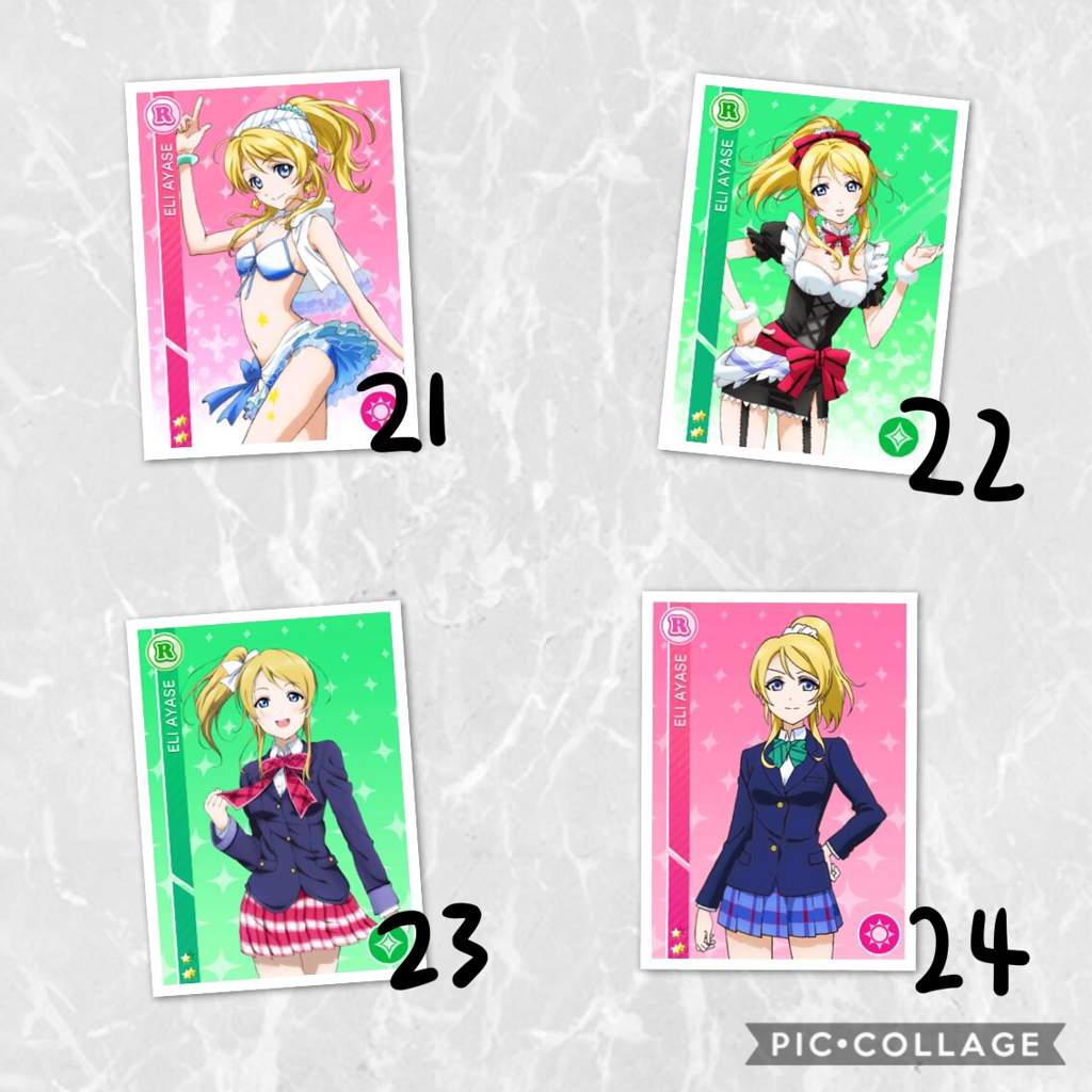 Eli Ayase Card Elimination Love Live Amino