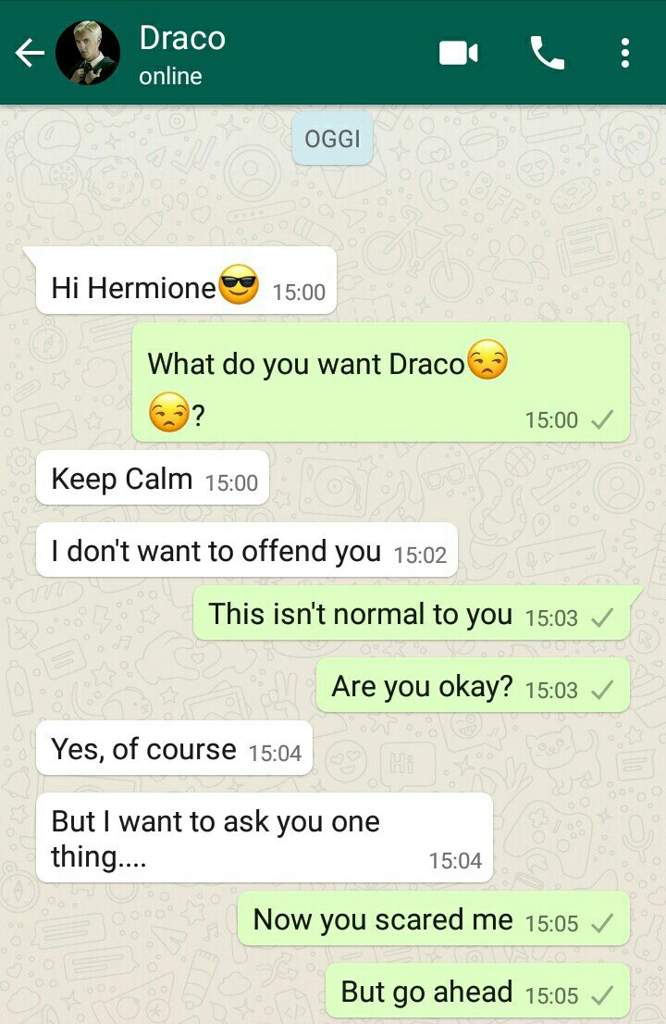 Draco And Hermione S Chat Harry Potter Amino