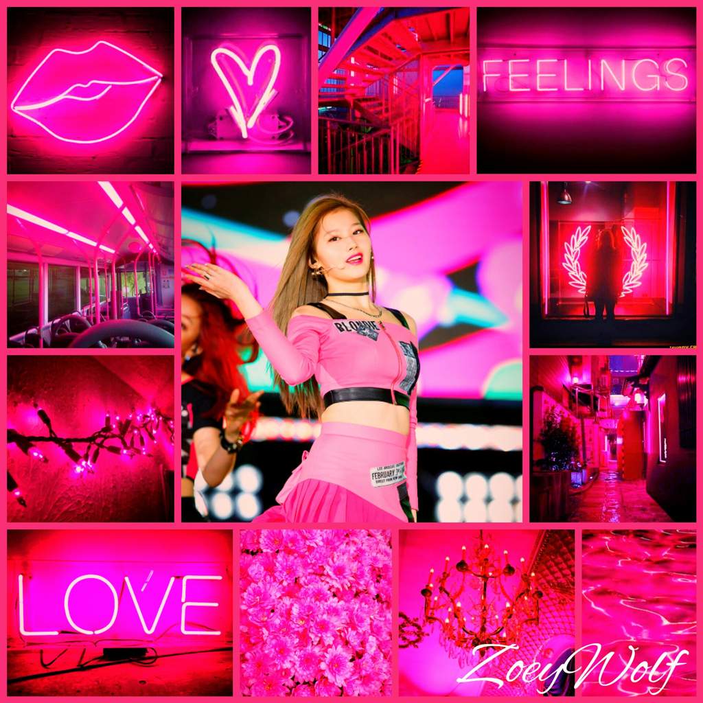 New edits: Neon pink color concept | Twice Aesthetics™ Amino