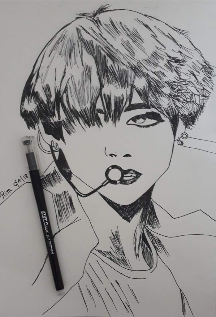 ~~KIM TAEHYUNG PEN ART ~~ | BTS Amino