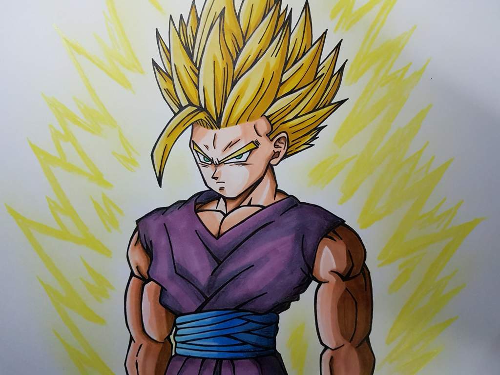 Como dibujar a Gohan ssj2 #MiPropioArte | DibujArte Amino