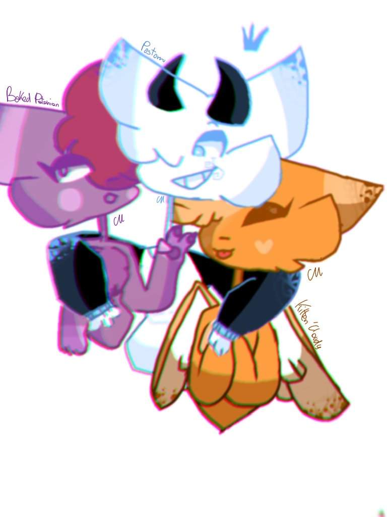 Fan art qwq (ft Baked Potonion and Pastarru) | Kittencloudy4u! Amino