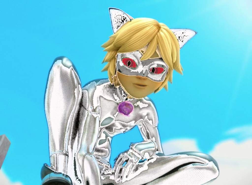 Akumatized Cat Noir Cat Blanc Miraculous Power Amino