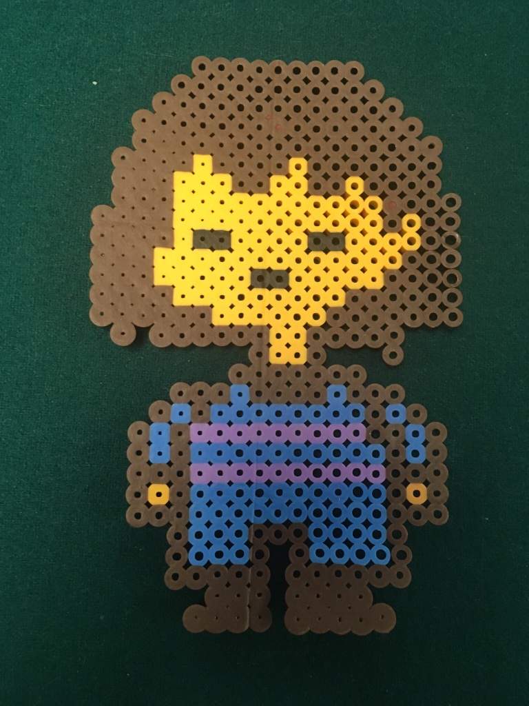 Frisk made of perler beads | Undertale Amino