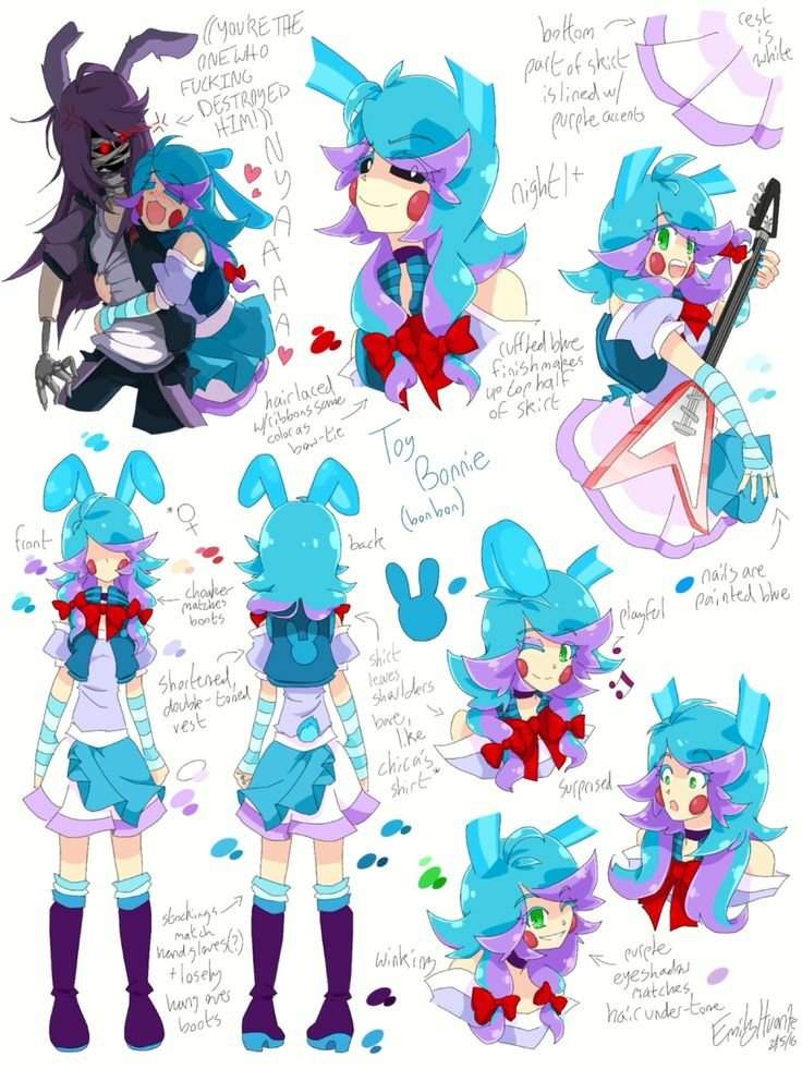 toy bonnie as a human