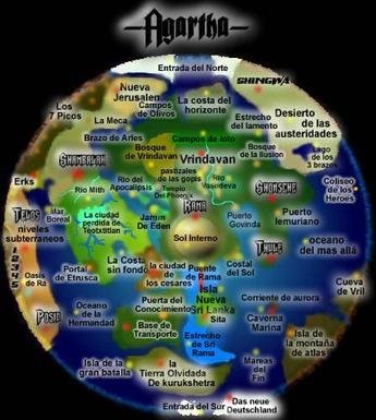 Agartha Map Inner Earth