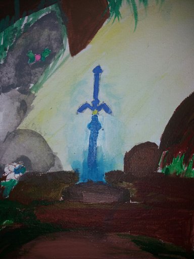 Master sword painting thing | Zelda Breath Of The Wild Amino Amino