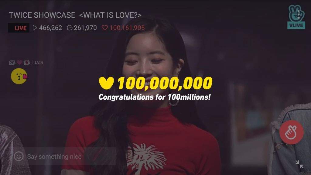 100 Million Hearts In Vlive Twice 트와이스 ㅤ Amino