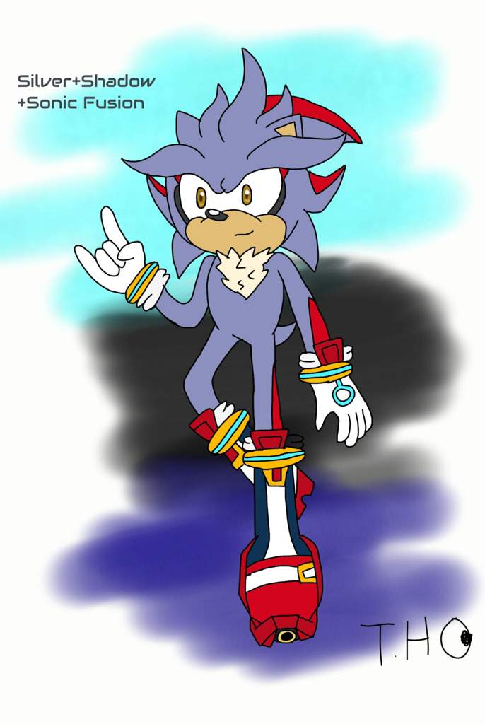 Silver,Sonic,Shadow Fusion(Speed Art 2.0). 