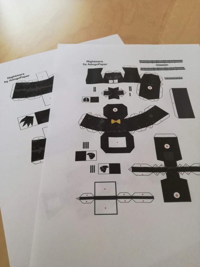 Making A Nightmare Papercraft Fnaf World Amino