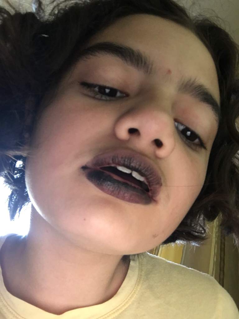sheer black lipstick