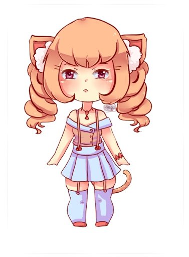 Chibi cat girl. | Art Amino